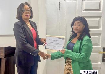 The Liberia Anti-Corruption Commission (LACC) Proudly Honored Miss Abigail A.A. Dorbor