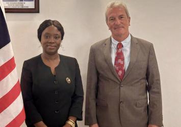 German Embassy Ambassador Dr. Jakob Haselhuber Pays Courtesy Visit to the Liberia Anti-Corruption Commission (LACC)
